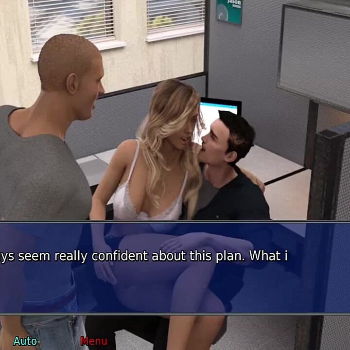 The office wife #23 - Stacy played with her new toy...Marcus got a blow job from Stacy