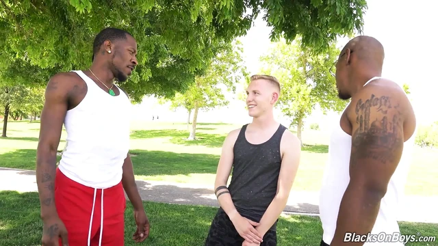 Tyler Price works out and gets worked out by 2 BBC's