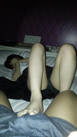 Asian ballbusting footjob