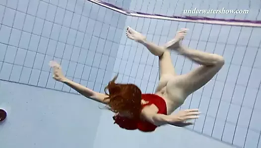Ala underwater slut swims naked