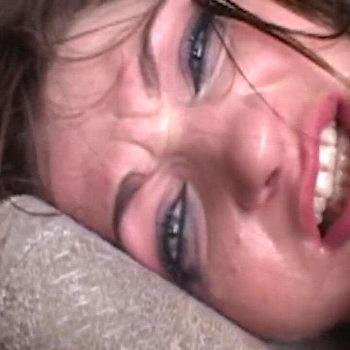 Tears of Joy in Her Eyes as He Thrusts Hard Into Her Anus