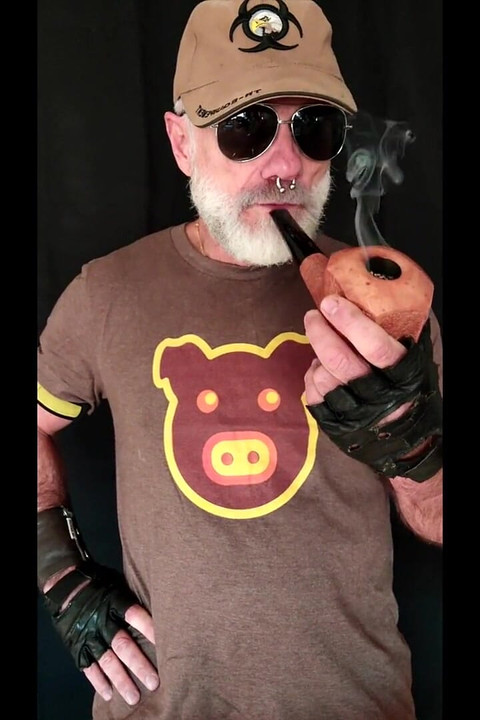 Huge Pipe Smoking Man