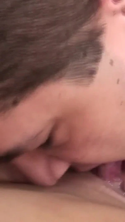 Must-share moment from "Her greedily sucks on her big tits"