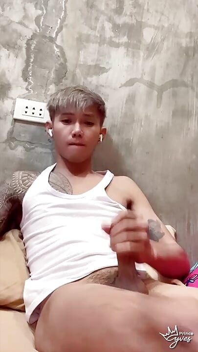 Inked Boy Nipple Tease, Jerking Off, and Cumming