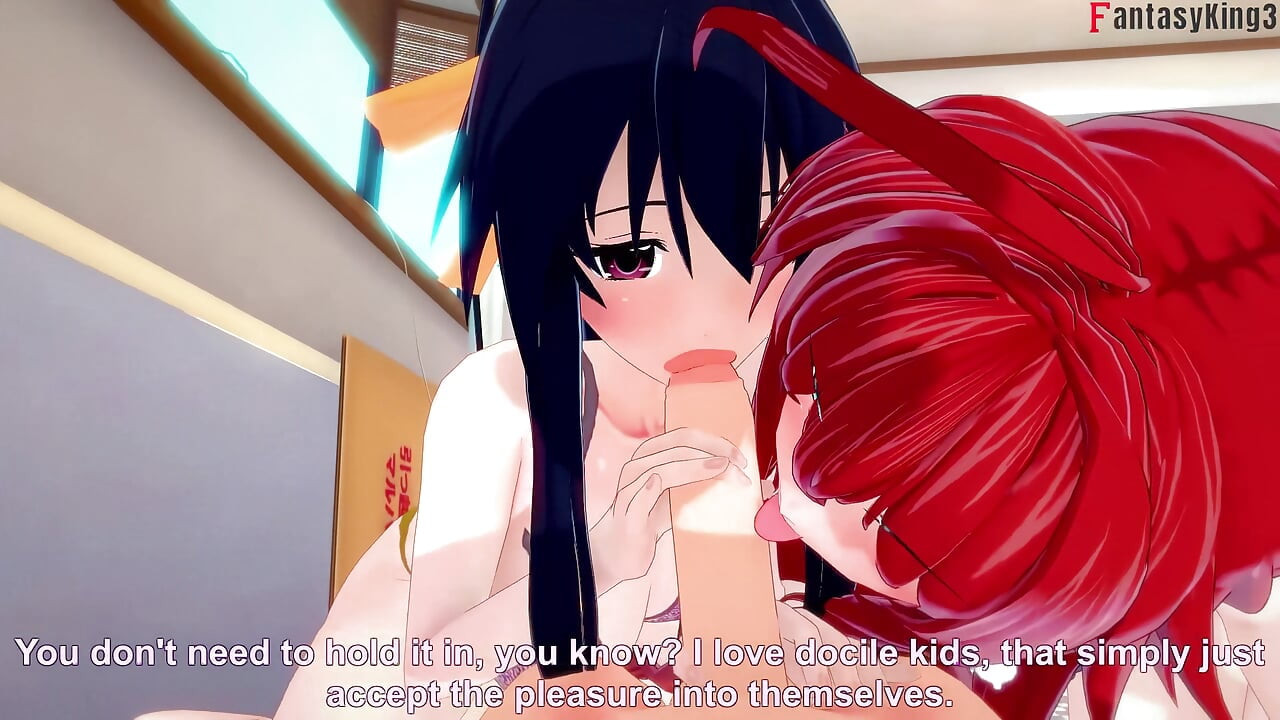 Akeno i Rias Zaskoczą mnie podwójnym lodzikiem - DXD NTR Madness Series