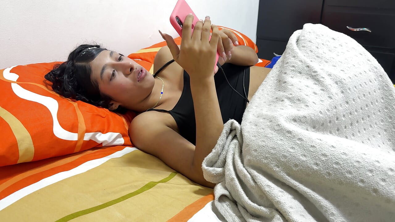 My little stepsister doesn't know how to masturbate and I set myself the task of teaching her to fuck her hard.