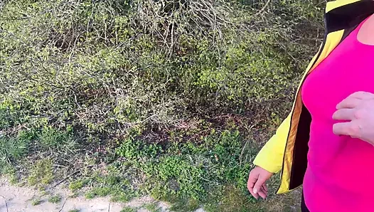 The Anal Granny Outdoors!!!