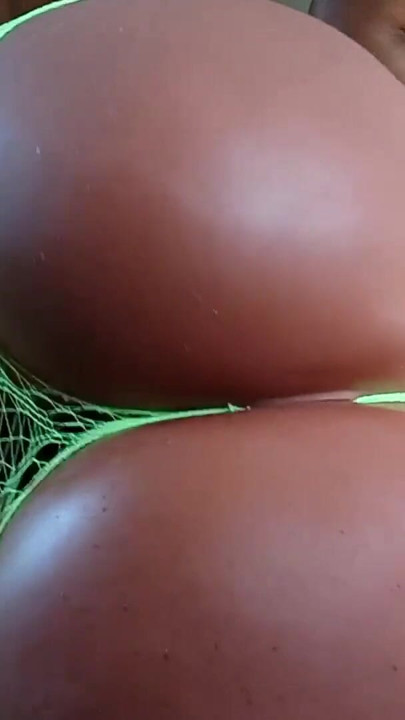 Ebony Booty in Green Lingerie (YL158) | Clip 2