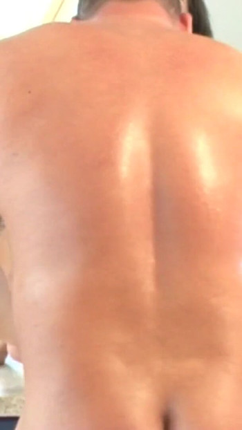 Stunning moment from "vollgepumpter anabolika typ bumst naturgeile Drecksau nach dem Sport - Dicke Titten geile enge Fotze"