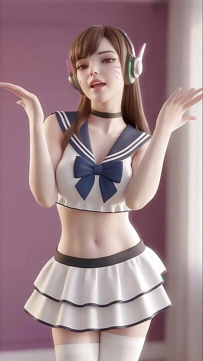 D.Va's Bubbly Dance (Girls' Generation - Gee) Uncensored Hentai AI Generated