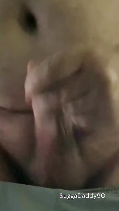 The Amateur Hairy Uncut Daddy Is Jerking off and Cumming