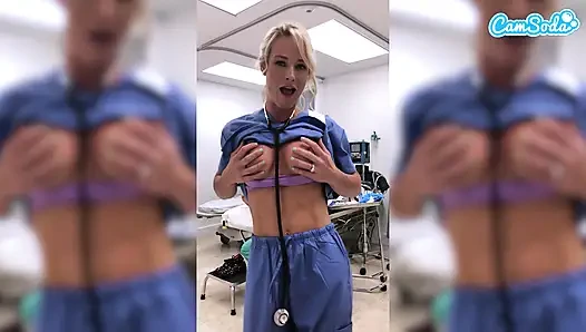 Fit MILF Nurse Gets Fired for Masturbating in the Hospital