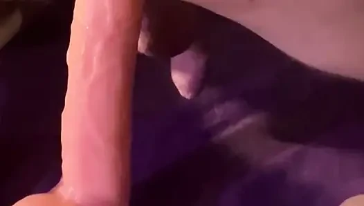Playing with a Big Dildo and Cumming