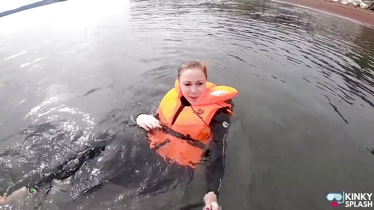 Strapped Tight & Floating Free - Sexy Wetsuit Life Jacket Test