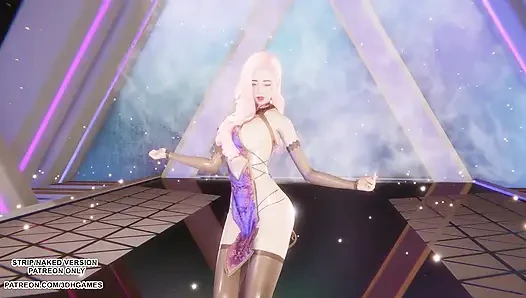 MMD MINNIE - Cherry Sky - Seraphine Sexy Kpop Dance League of Legends Hentai Uncensored 4K 60FPS