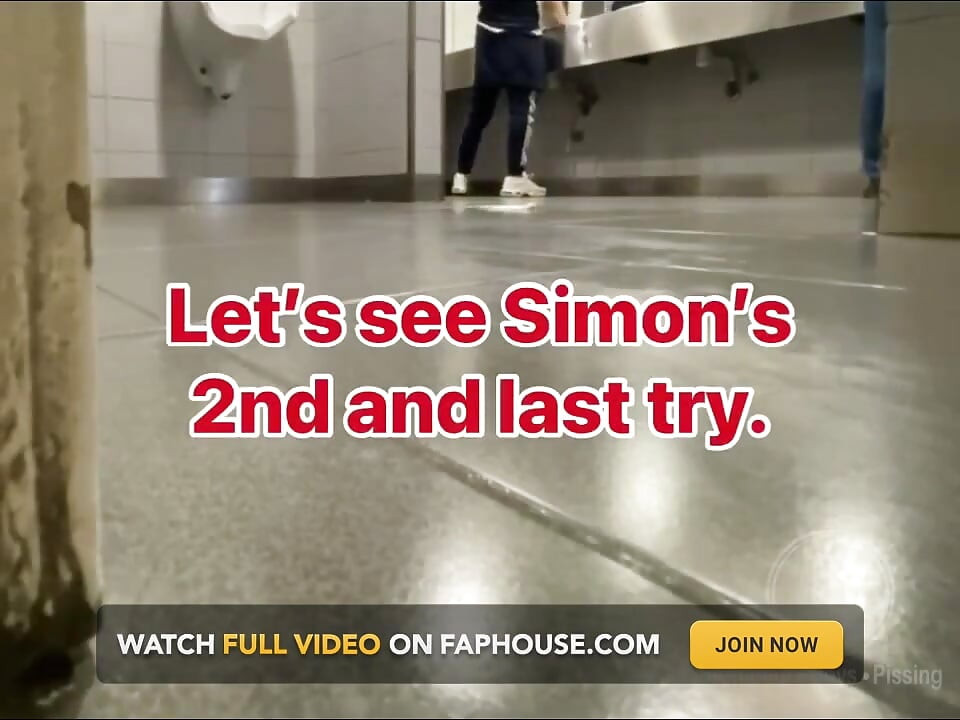 Homemade Roommates Mutual Dare Expose Your Ass While Peeing in Public Urinal