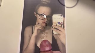 Cum tribute to one of Beccaturner's slut friends