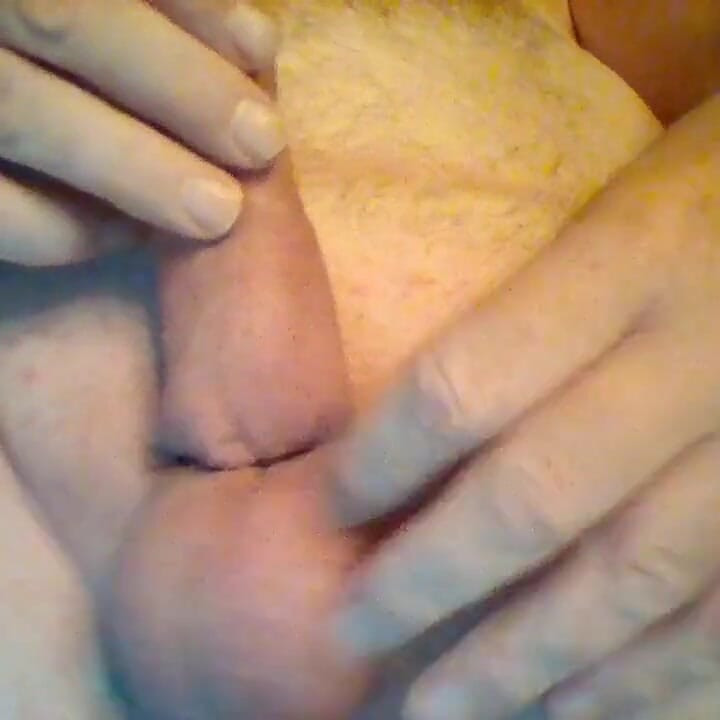 Lying and playing with my cock