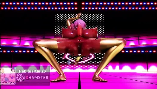 FGO mit höhepunkt Bunny Artoria und Mash machen ein erotisches hüftschüttel-duo tanzen 3d hentai mmd ahegao sperma schlucken, analsex-fick