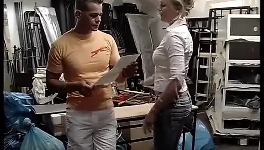 Sex at Work with a Cute Teenager