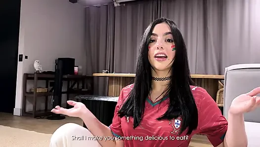 trade World Cup stickers with my stepbrother for my wet pussy - Iris Rodriguez & Danner Mendez