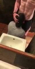 Public bathroom deep suckin
