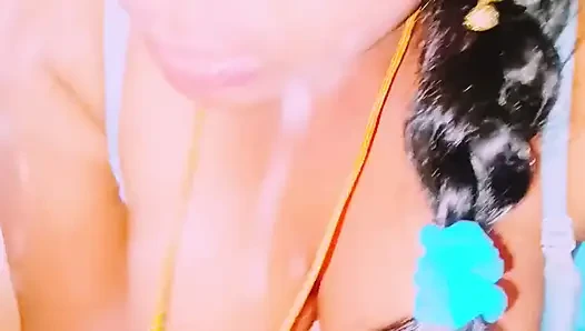 Big Boobs Sexy Saree Bhabi with Husbend's Stepbrother Hardcore Fucking. Telugu Dirty Talks.