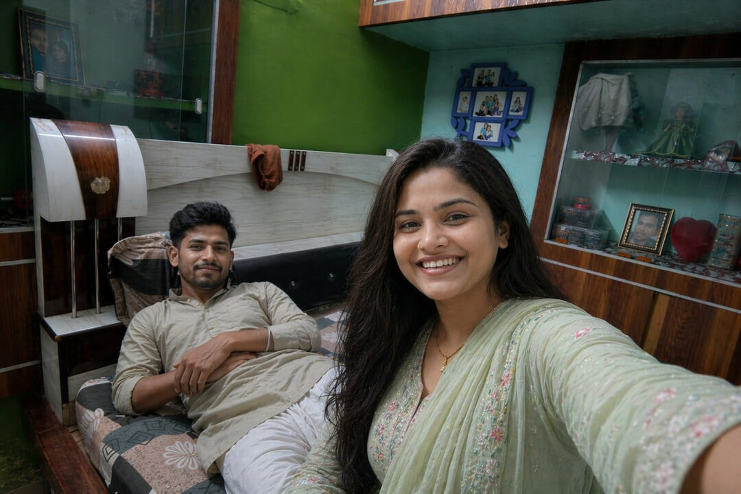 牛乳配達人が請求書の支払いを求め、インドの村の婆さんがキッチンで激しく交わってミルク代を払うヒンディー語音声付き