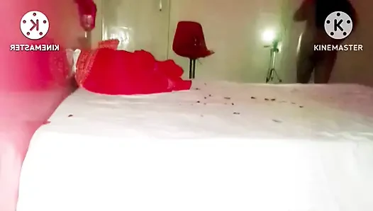 Hot indian wife celebrate Karwachouth with Tamil Boy