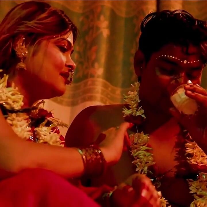 Marriage Night Romantic Sex with New Wife! Real Suhagrat Sex