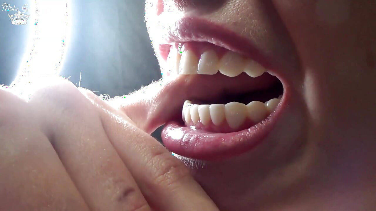 Hard Biting of Male Fingers and Arm Film 3 Mouth and Teeth Fetish!