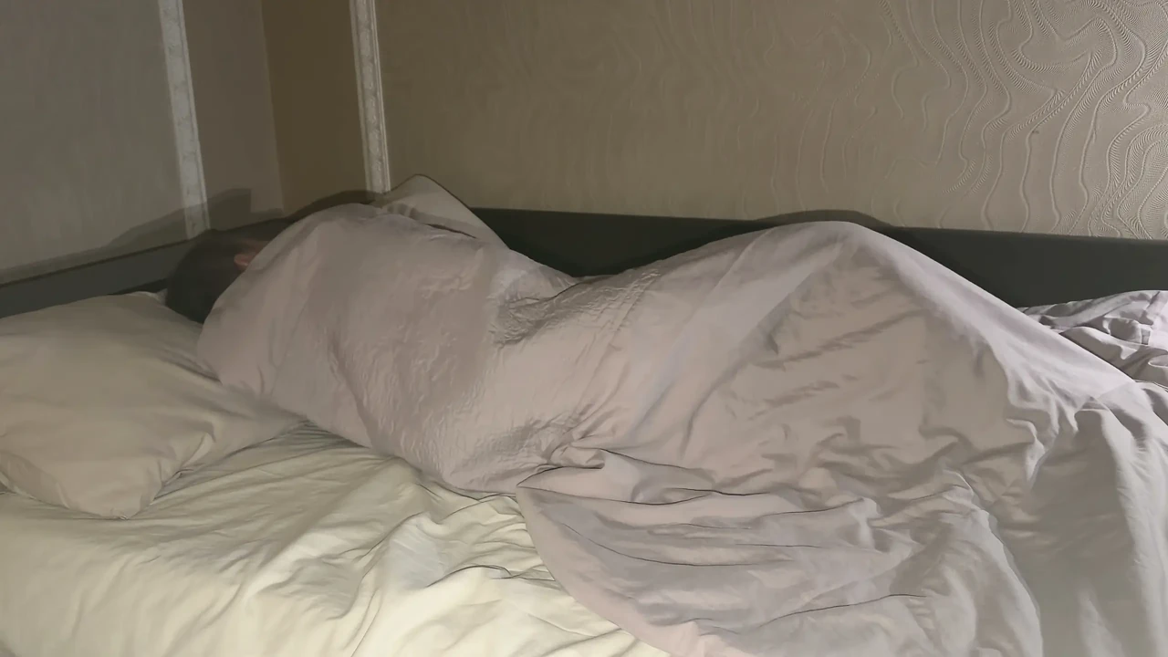 Sensitive evening sex, cum on her ass