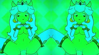 ピーチ姫の奇抜なハメ撮りミュージックビデオ