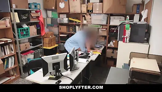 Tiny Teen Naiomi Mae Caught Shoplifting and Taken for Strip Search