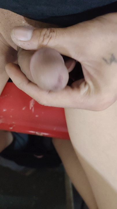 Stroking at storeroom