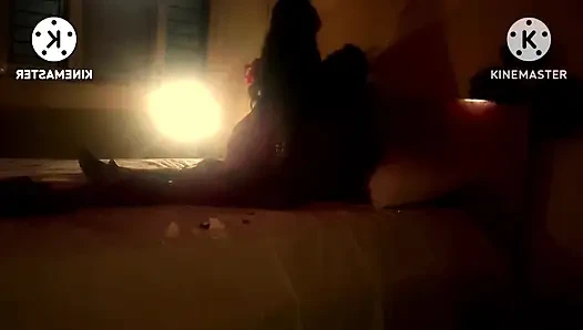 Bangalore Randi Lagi Asik Semalam Saksama Sama Pelanggan Besar Pria Kulit Hitam