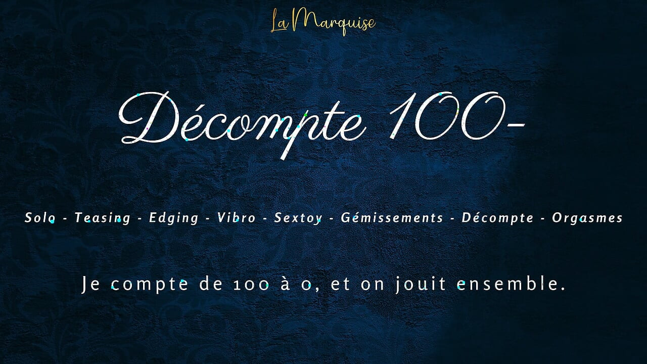 [French Audio Porn] I edge to the vibrator and count down