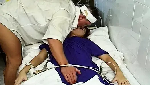 French Lady Gang Banged by Doctors