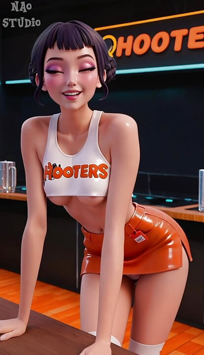 Zoey K Pop Last Hooters Shift Ends With a Creampie