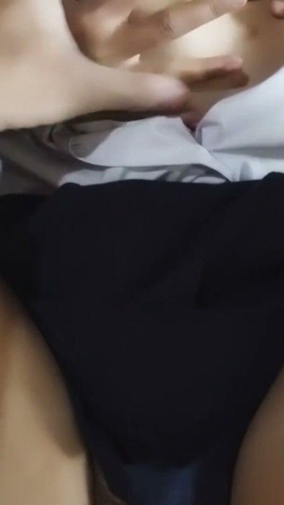 Creampie fuck tiny Thai wife student dress POV | Clip 1