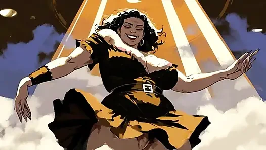 Ai Cartoon BBW Dancing Women Clips