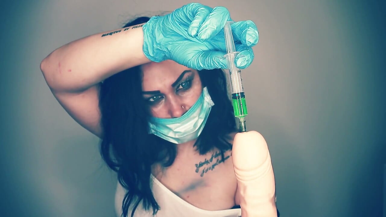 Psycho injecting inside of your int0xicated dick, anus and mouth acid and cumming while you scalding