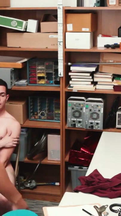 Tattooed perp paying for his crimes with his bare ass | Clip 1