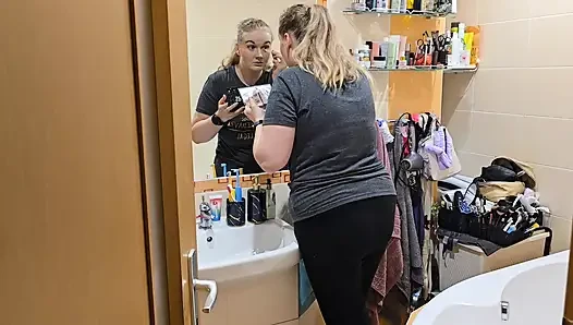 Watching My Wife Get Ready… She Looks so Good - Mirror Makeup Routine