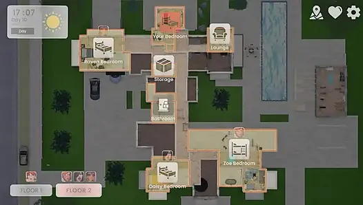 Mansion Days'den tüm sahneler: yeni v.0.0.8 güncellemesinden en iyi sahnelerin bir derlemesi.