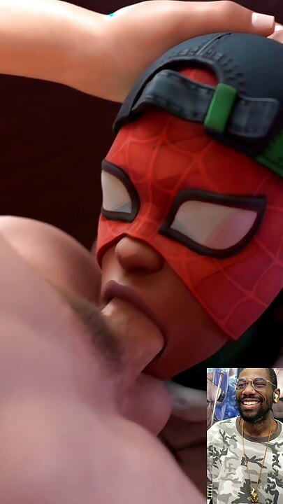 Eboni spider-man drolja deepthroating Spooder-man's Thicc hard ass penis