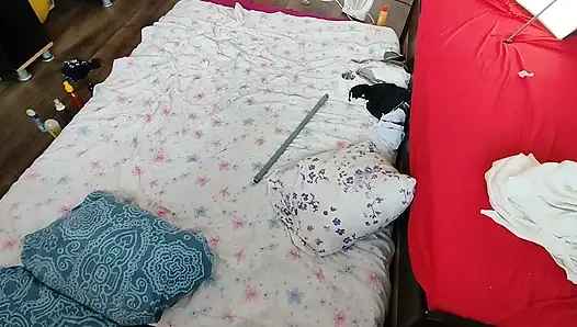 Sensual massage of a sexy couple with oil on the body.