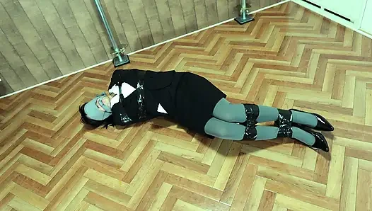 The Targeted Office Lady Was Tied up with Tape