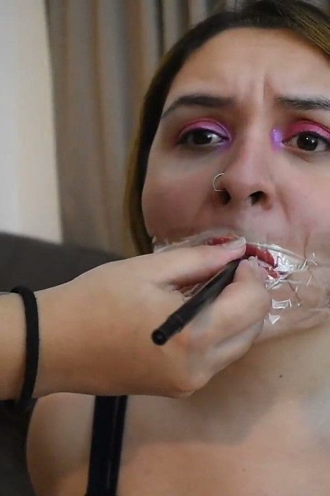 Penelope's Gagged Smoking Challenge