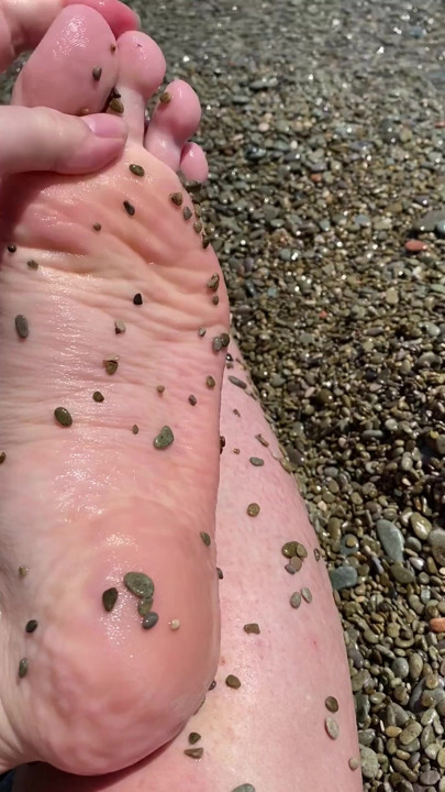 Amateur Outdoors Showing Feet | Clip 2